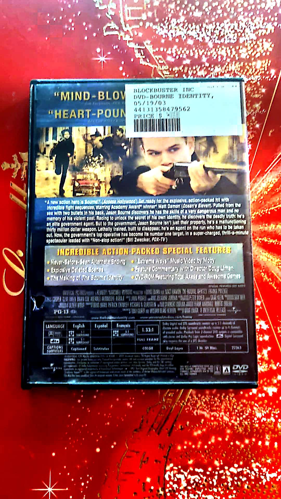 dvd matt damon the bourne identity