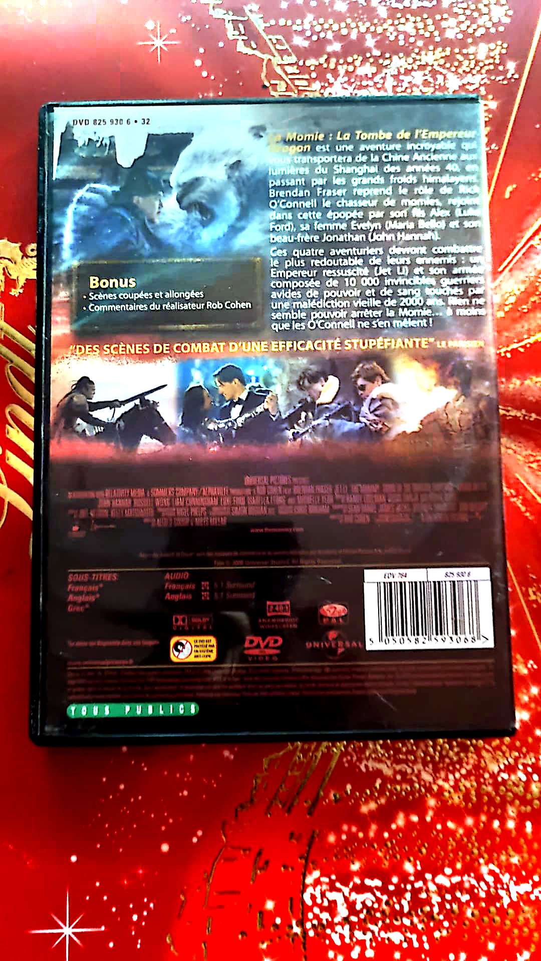 DVD la momie la tombe de l'empereur du dragon