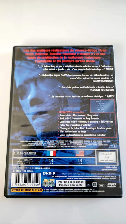 Hollow Man : L’Homme sans ombre – DVD VF Columbia Pictures – Kevin Bacon – Bon état
