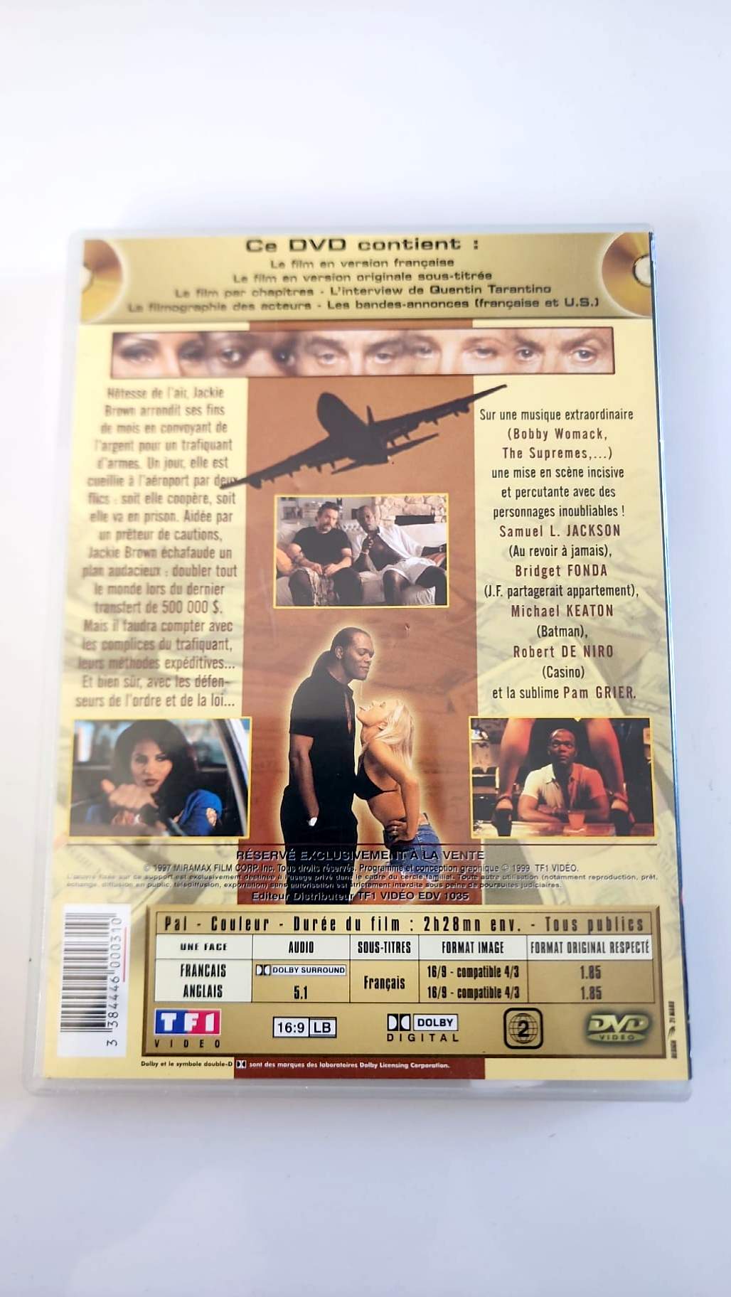 Jackie Brown – French TF1 Vidéo DVD edition – Quentin Tarantino – Good condition