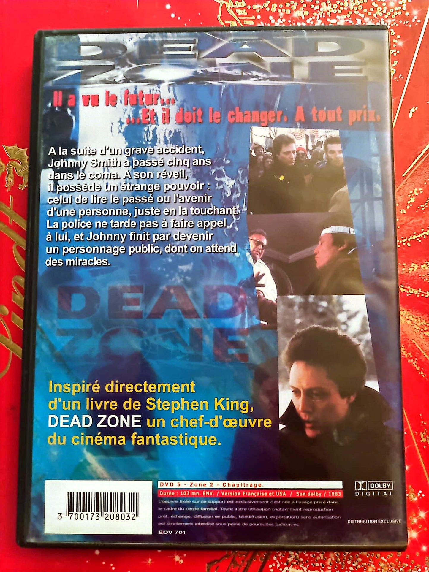 Dead Zone – DVD – Film Fantastique Thriller – David Cronenberg – Adaptation Stephen King