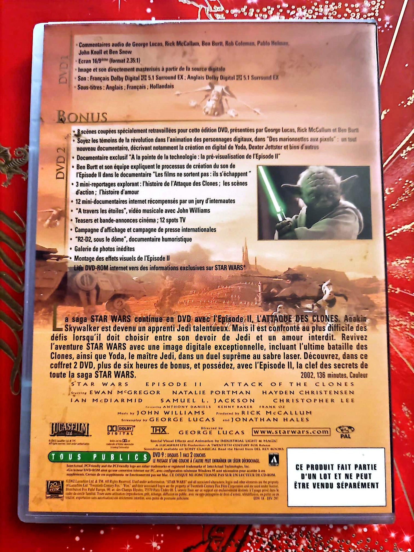 Star Wars Épisode II : L’Attaque des Clones – DVD – Science-Fiction – Saga Star Wars