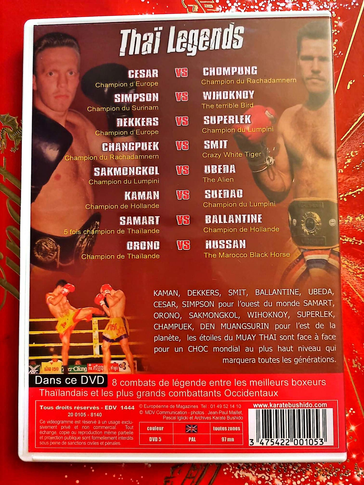 Thai Legends – Dans l’Enfer des Rings – DVD – Muay Thai – Sports de Combat