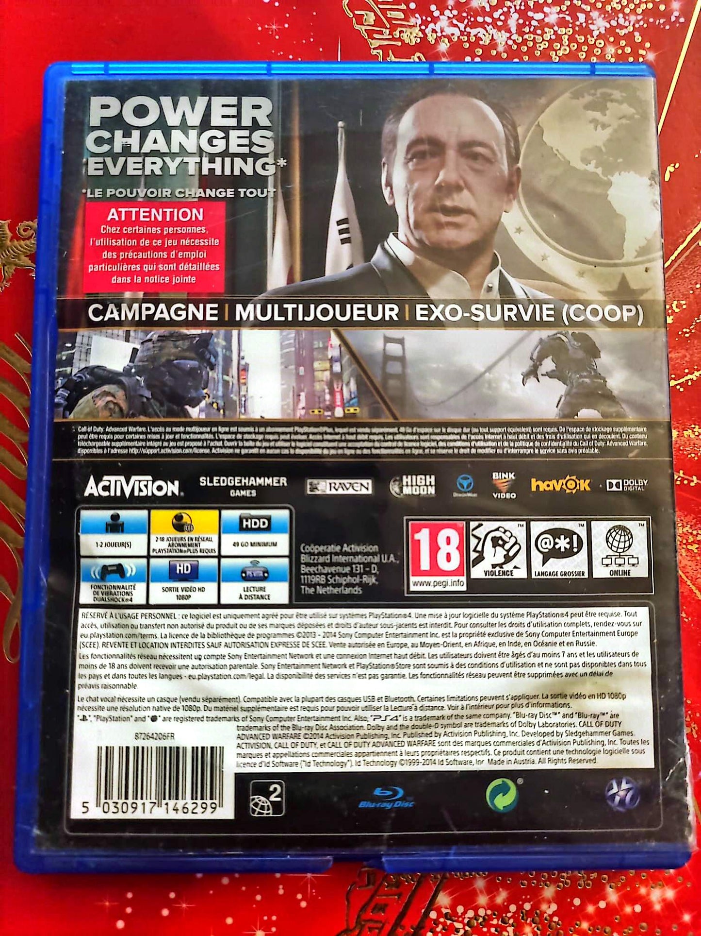 Call of Duty Advanced Warfare – PS4 – Jeu Vidéo – FPS – Version Française Intégrale