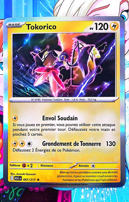 Carte Pokémon Tokorico 067/217 PV 120 – Carte Officielle Française – Pokémon Électrik Légendaire