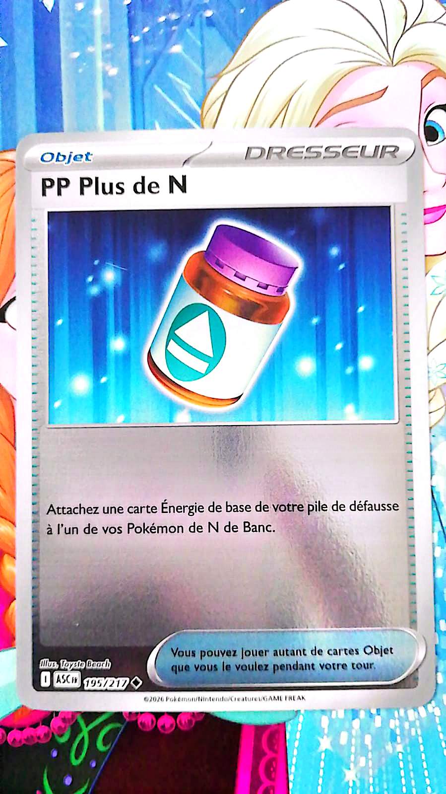 Carte Pokémon PP Plus de N 196/217 – Carte Dresseur Objet – Carte Officielle Française – Pokémon