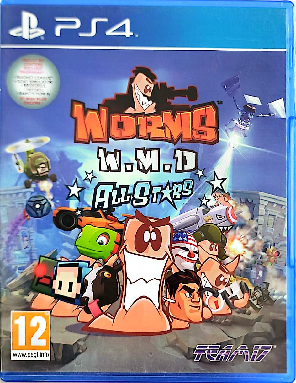 Worms W.M.D All-Stars PS4 – Jeu PlayStation 4 – Action Stratégie Tour par Tour – Édition All-Stars – PEGI 12