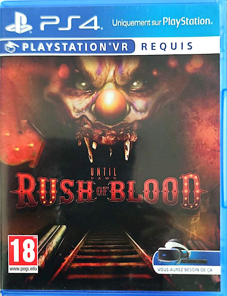 Until Dawn: Rush of Blood PS4 – Jeu PlayStation VR Requis – Jeu d'Horreur et de Tir sur Rails – Version Française