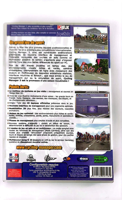 Cycling Manager 3 – Saison 2003-2004 | Jeu PC CD-ROM | Focus Home Interactive | Version Française
