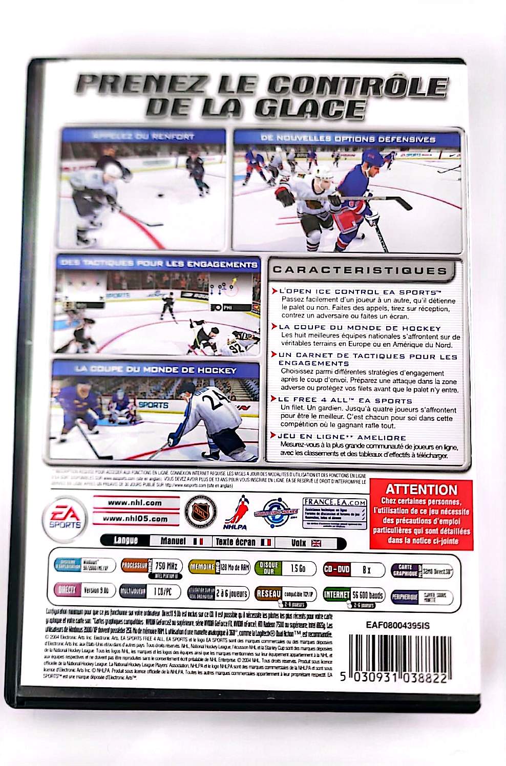 NHL 2005 – Jeu PC CD-ROM | EA Sports | Hockey sur Glace | Jagr | Version Française