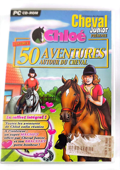 Chloé : 50 Aventures autour du Cheval – Jeu PC CD-ROM | SDLL | Cheval Junior | Filles 6+