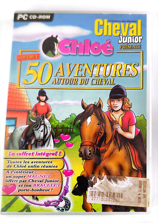 Chloé : 50 Aventures autour du Cheval – Jeu PC CD-ROM | SDLL | Cheval Junior | Filles 6+