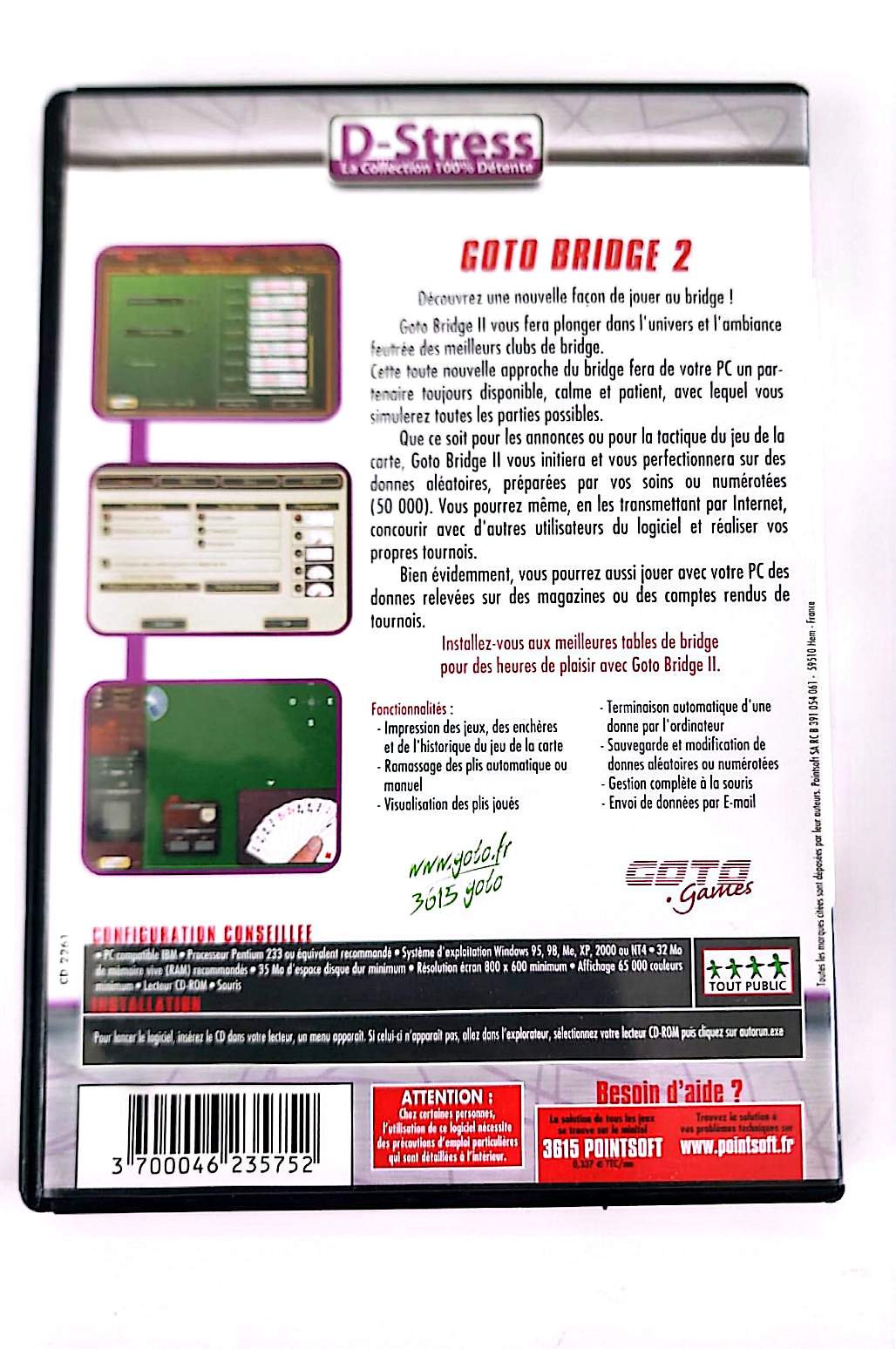 Goto Bridge II – Édition Deluxe | Jeu PC CD-ROM | Pointsoft | D-Stress | Version Française