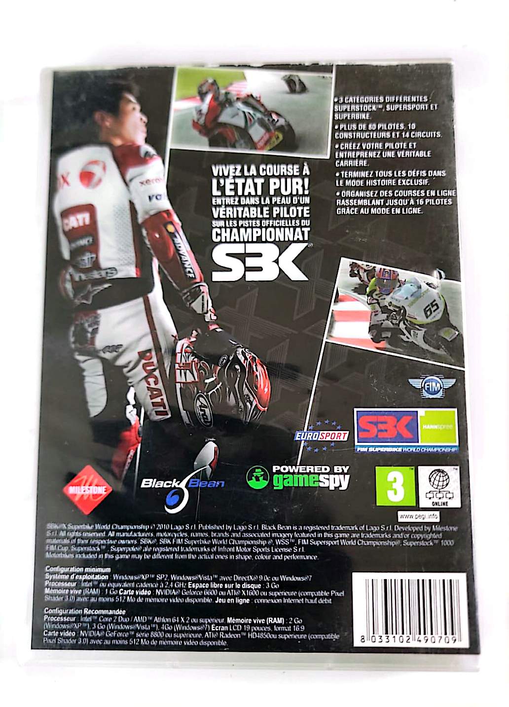 SBK X Superbike World Championship – Jeu PC DVD-ROM | Black Bean | Milestone | Version Française