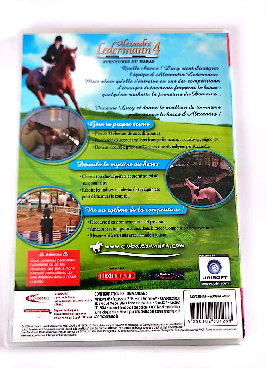 Alexandra Ledermann 4 : Aventures au Haras – Jeu PC CD-ROM | Ubisoft | Hits Collection | Filles 8+