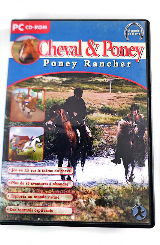 Cheval & Poney : Poney Rancher – Jeu PC CD-ROM | Pointsoft | Simulation Équestre 3D | Filles 8+
