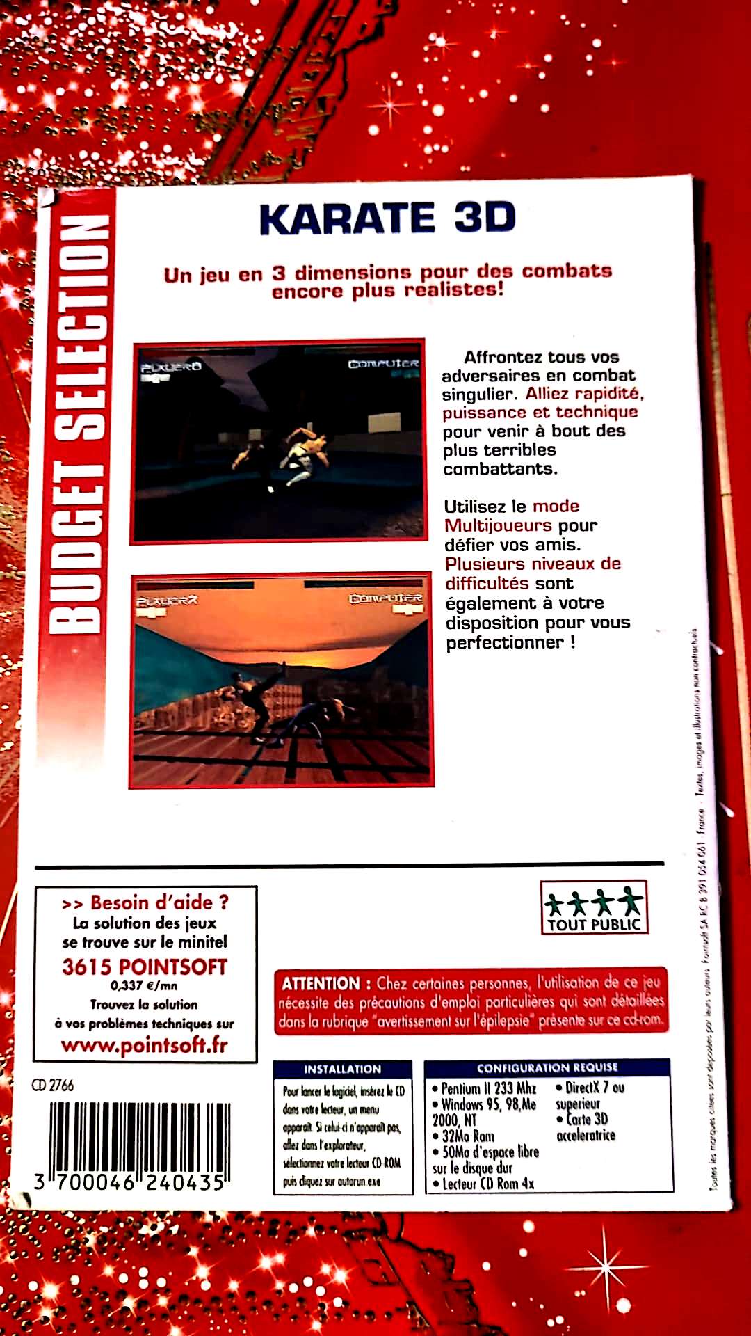 Jeu vidéo PC : budget sélection karaté 3D