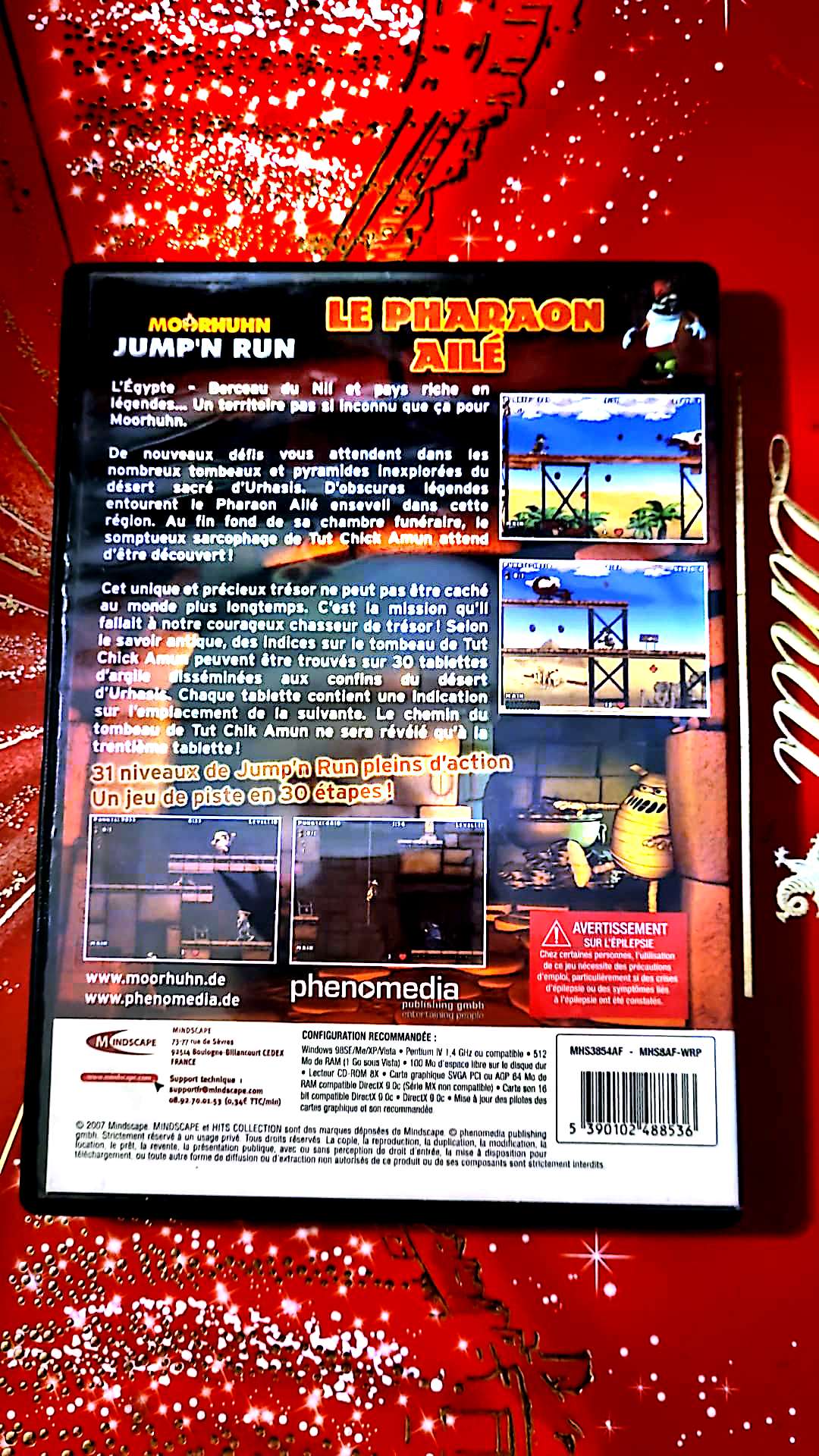 Jeu vidéo PC : jump'n run le pharaon ailé