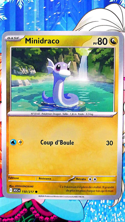 Dratini Pokémon Card 150/217 HP 80 – Official French Card – Dragon Pokémon