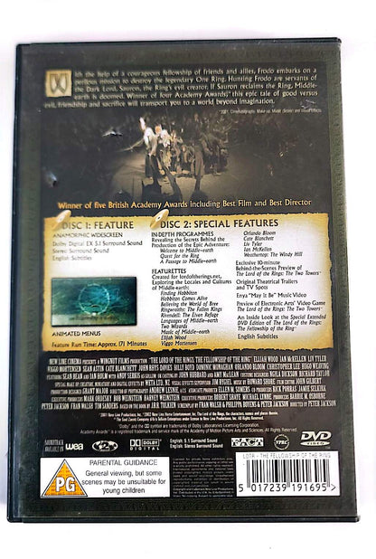 Le Seigneur des Anneaux : La Communauté de l’Anneau – DVD 2 Disques | Peter Jackson | Elijah Wood, Ian McKellen | Tolkën Fantasy | Zone 2 | Occasion Bon État
