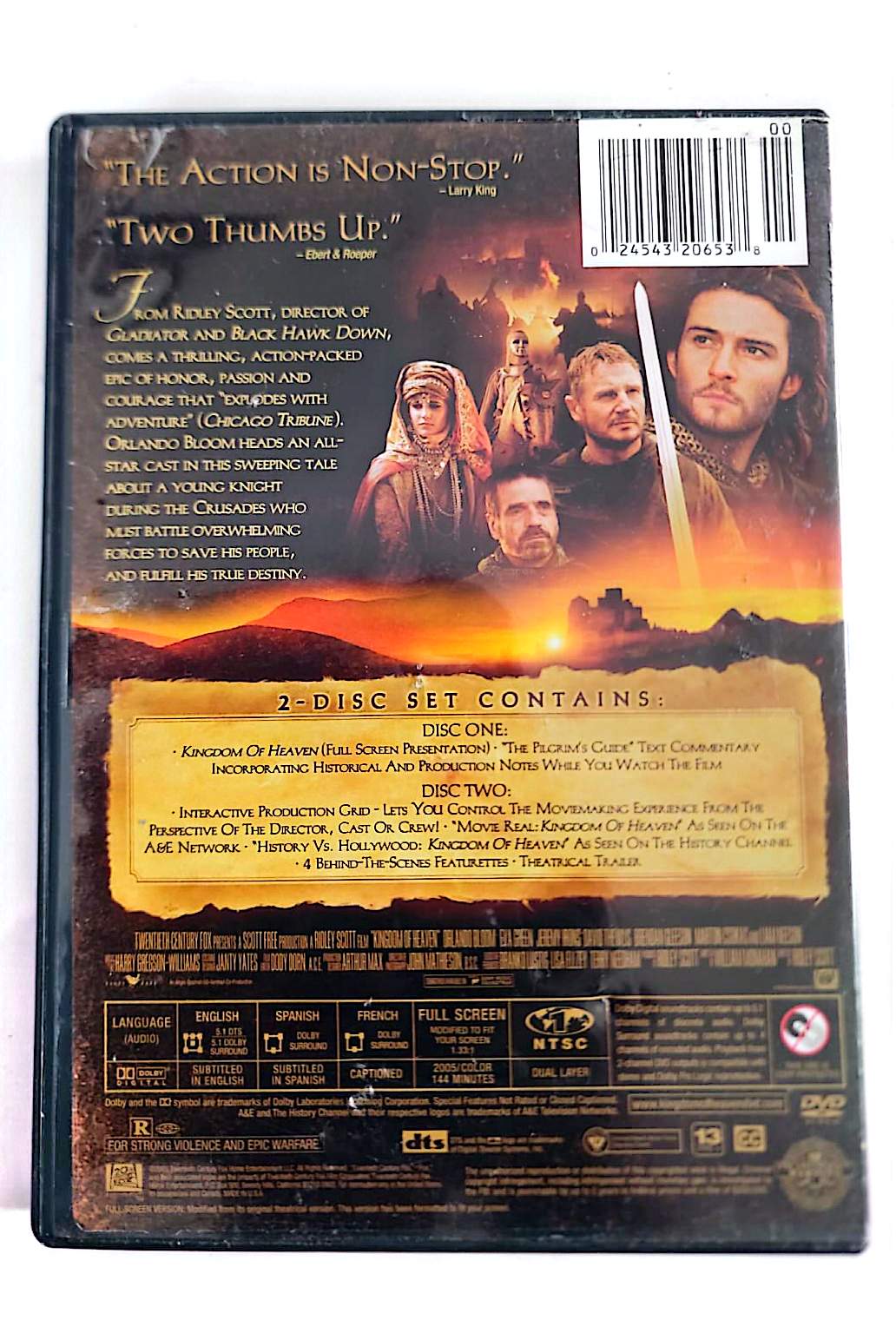 Kingdom of Heaven – DVD Édition 2 Disques | Ridley Scott | Orlando Bloom | 20th Century Fox | Fullscreen NTSC