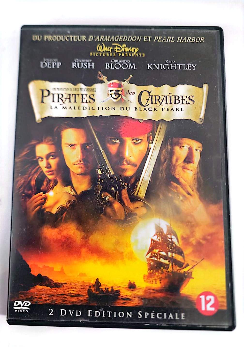 Pirates des Caraïbes : La Malédiction du Black Pearl – Édition Spéciale 2 DVD | Johnny Depp | Walt Disney | Zone 2