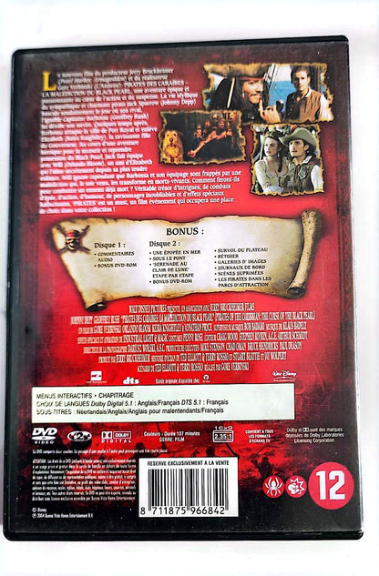 Pirates des Caraïbes : La Malédiction du Black Pearl – Édition Spéciale 2 DVD | Johnny Depp | Walt Disney | Zone 2