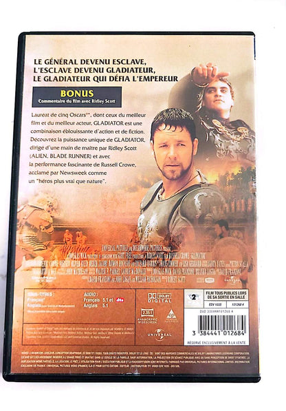 Gladiator – DVD | 5 Oscars | Ridley Scott | Russell Crowe | Universal Pictures | Édition Française Zone 2