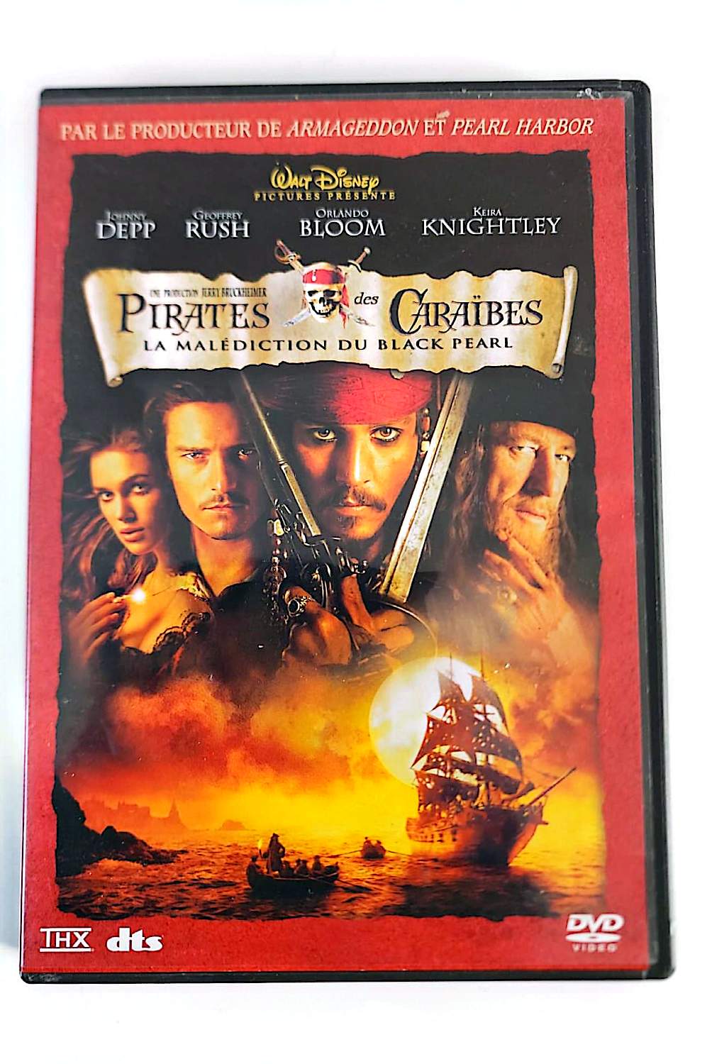 Pirates des Caraïbes : La Malédiction du Black Pearl – DVD | Film Aventure | Johnny Depp | Disney | Zone 2