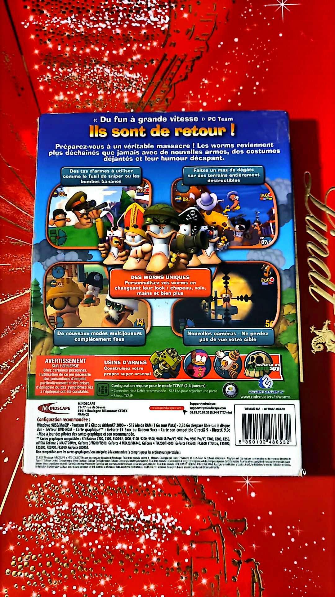 Jeu vidéo PC : Worms 4 mayhem jeu PC