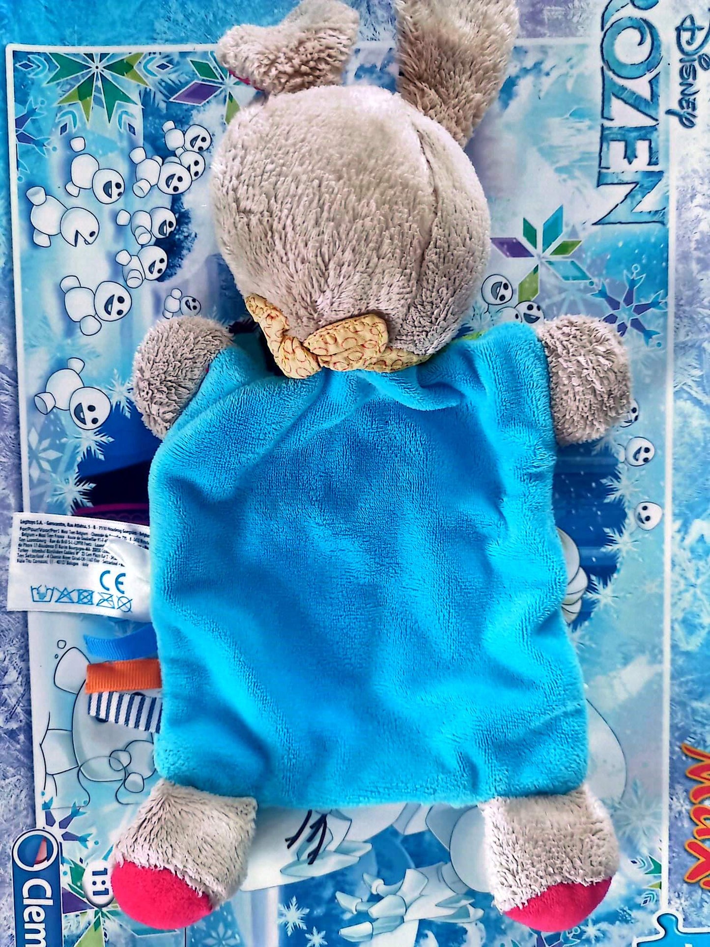Doudou Marionnette Lapin Bébé Ouatoo Baby – Peluche Multicolore