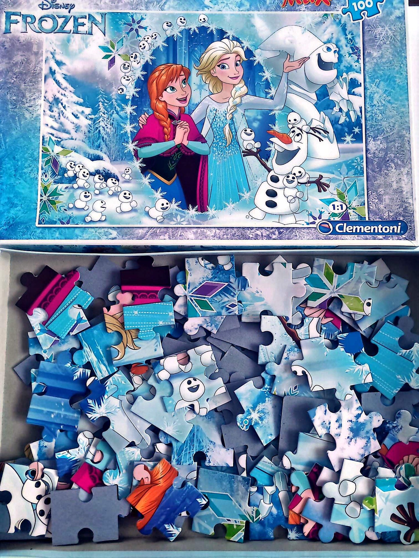 Puzzle Enfant Disney La Reine des Neiges Frozen – 100 Pièces – Clementoni