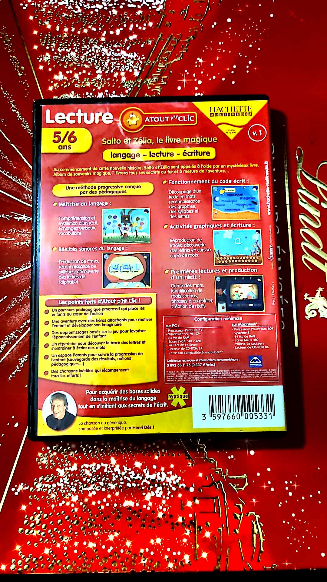 Jeu vidéo PC : hachette multimedia lecture 5/6ans salto et zelia magique atout ptit clic