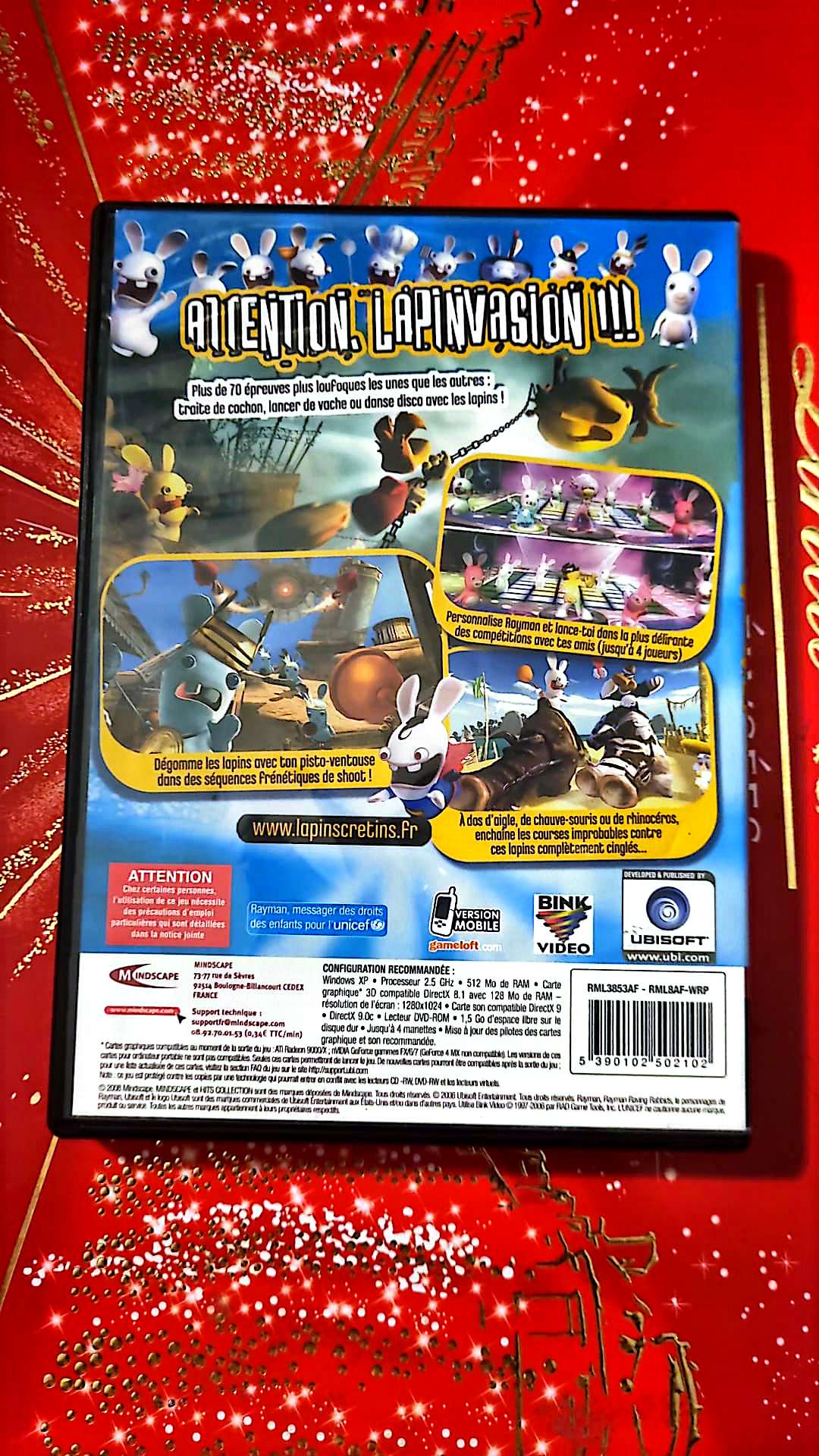 Jeu vidéo PC : Rayman contre les lapins crétins pc