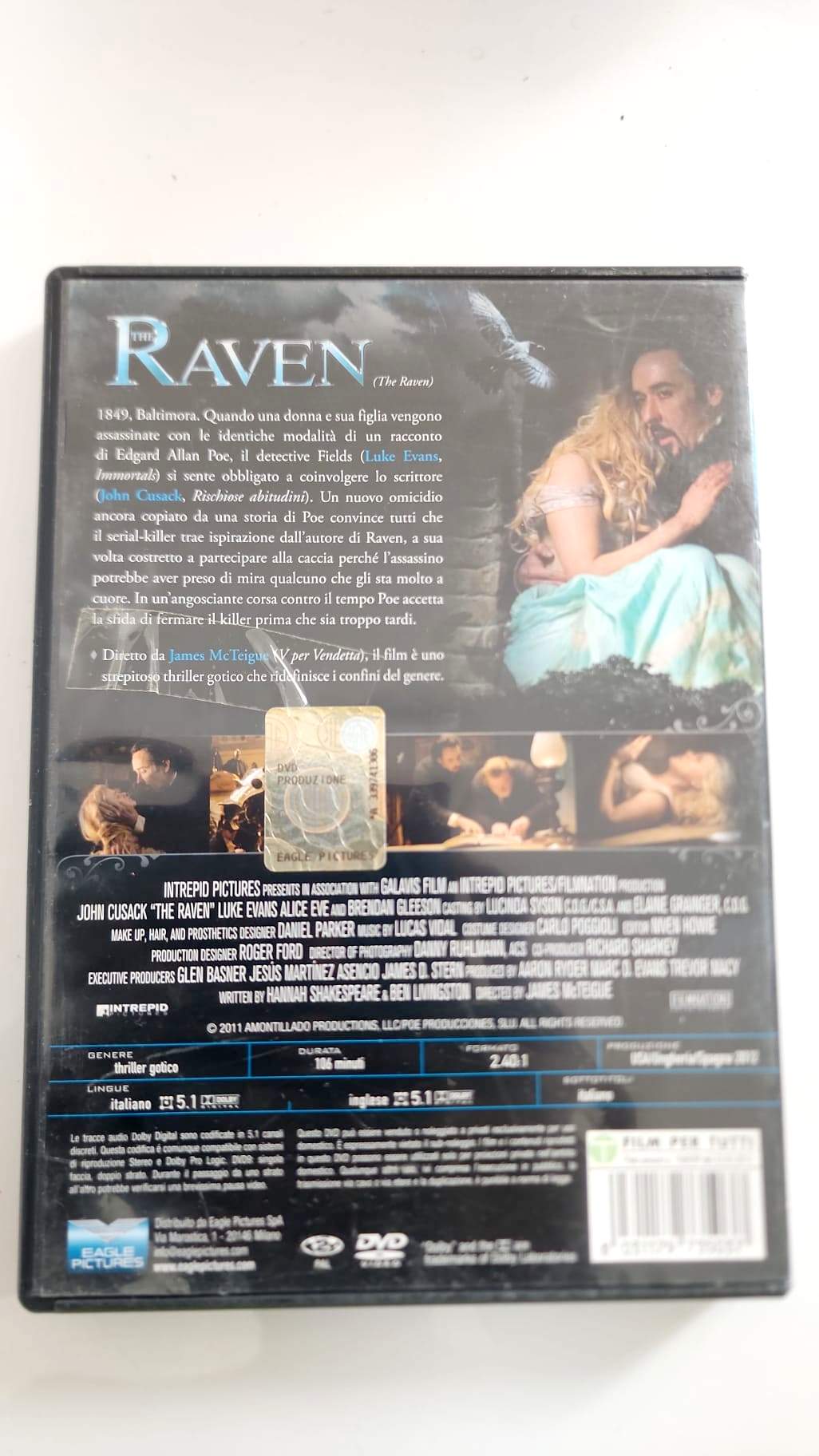 The Raven - DVD - John Cusack (Édition Italienne)
