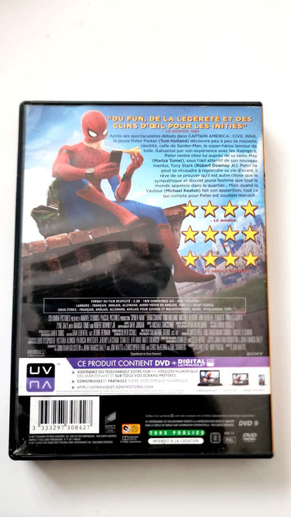 Spider-Man : Homecoming – DVD | Tom Holland • Michael Keaton | Marvel Studios • Sony