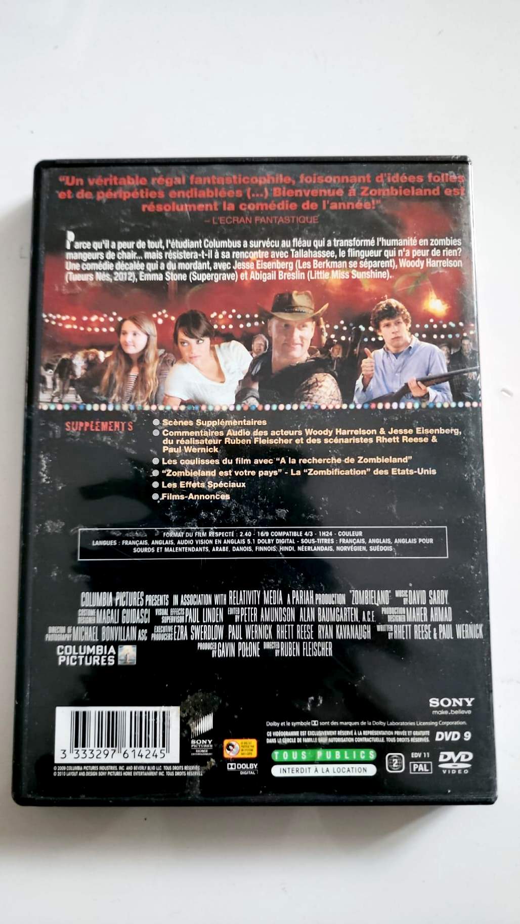 Bienvenue à Zombieland – DVD | Woody Harrelson • Jesse Eisenberg • Emma Stone | Ruben Fleischer | Columbia Pictures