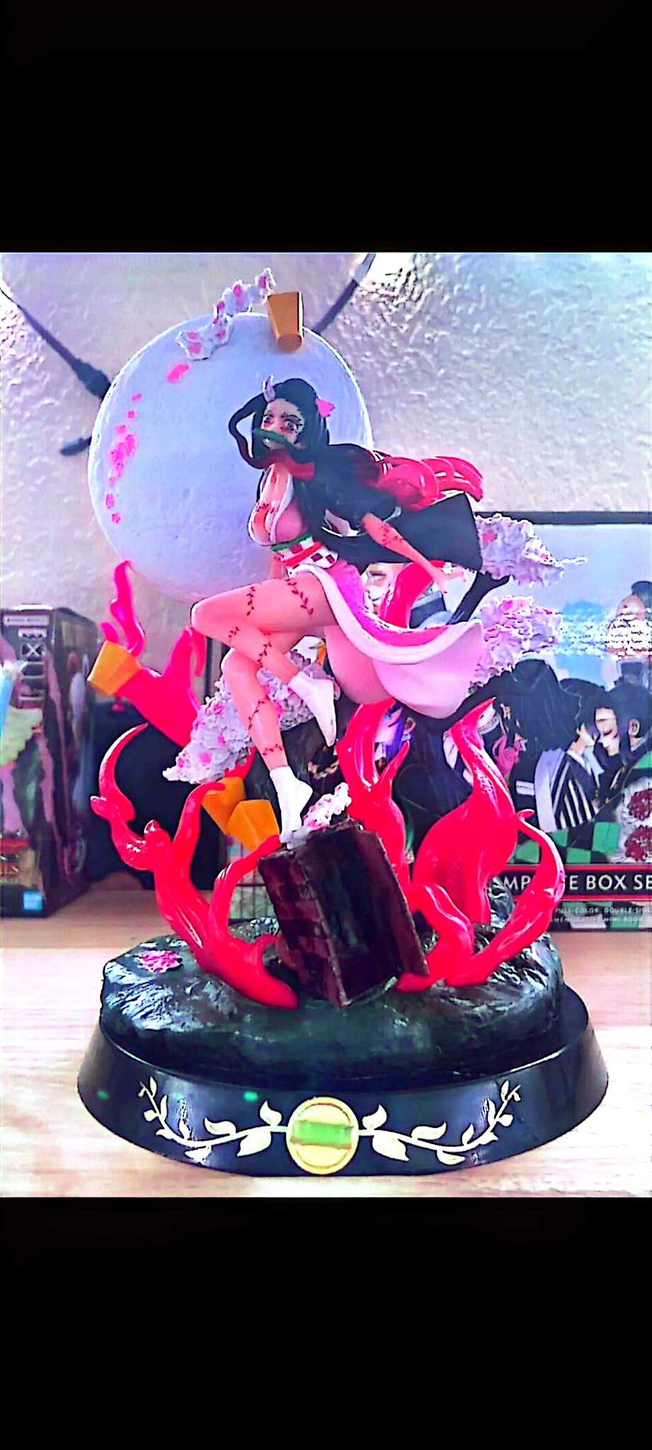 Figurine Nezuko Kamado 30–31 cm – Demon Slayer Kimetsu no Yaiba – Grande statue manga anime décorative
