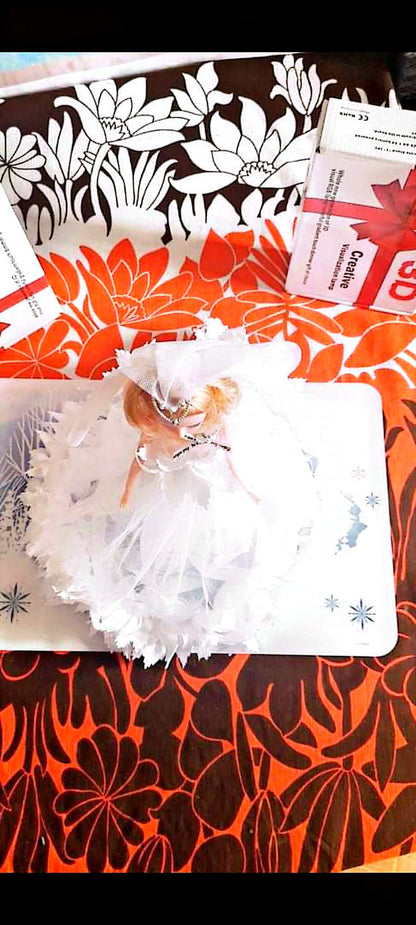 Bride doll 30–31 cm – White ceremony dress – Sweet Days decorative figurine