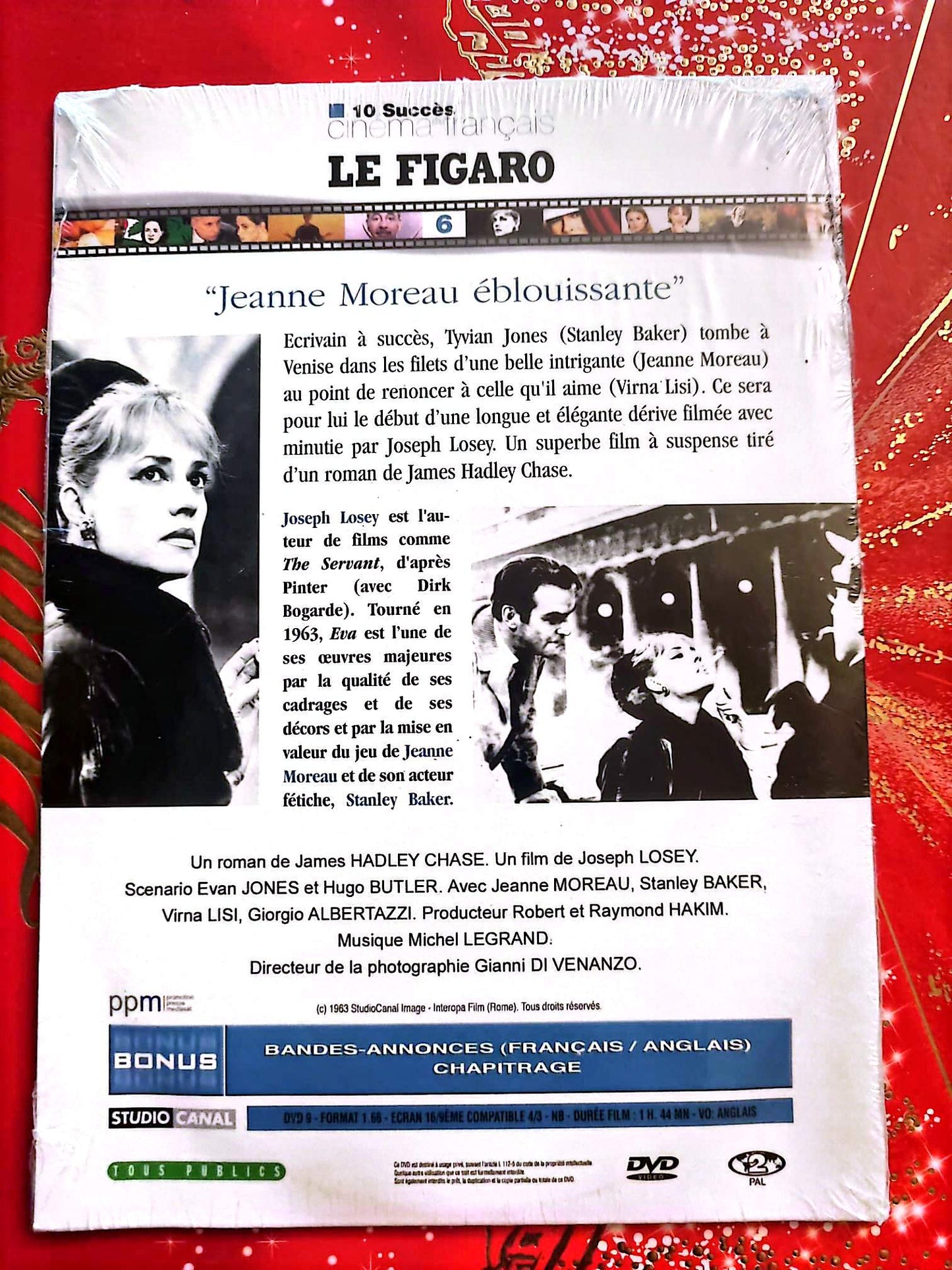 Eva – DVD – Jeanne Moreau – Stanley Baker – Film de Joseph Losey – Édition Le Figaro