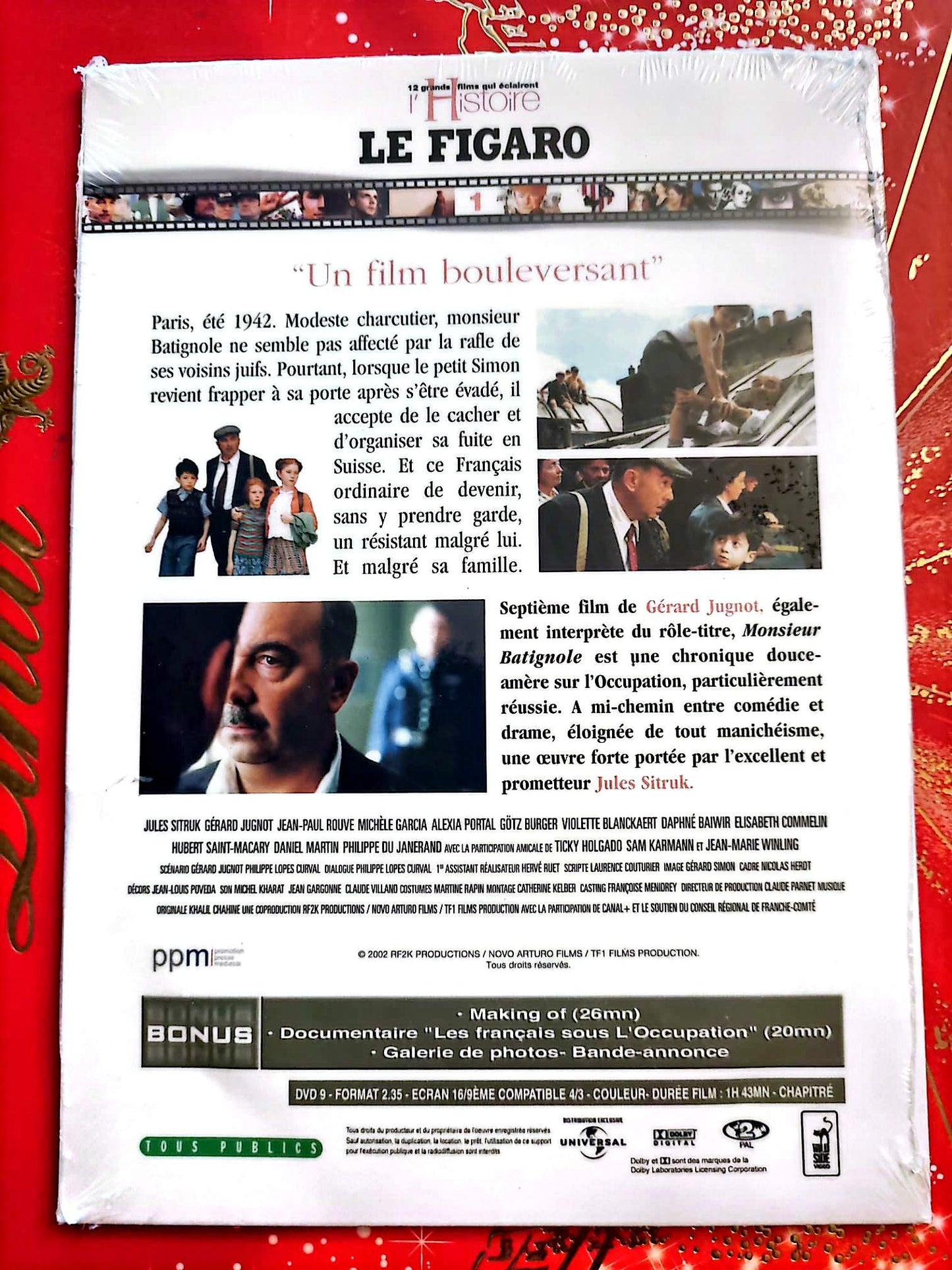 Monsieur Batignole – DVD – Gérard Jugnot – Film Historique – Édition Le Figaro