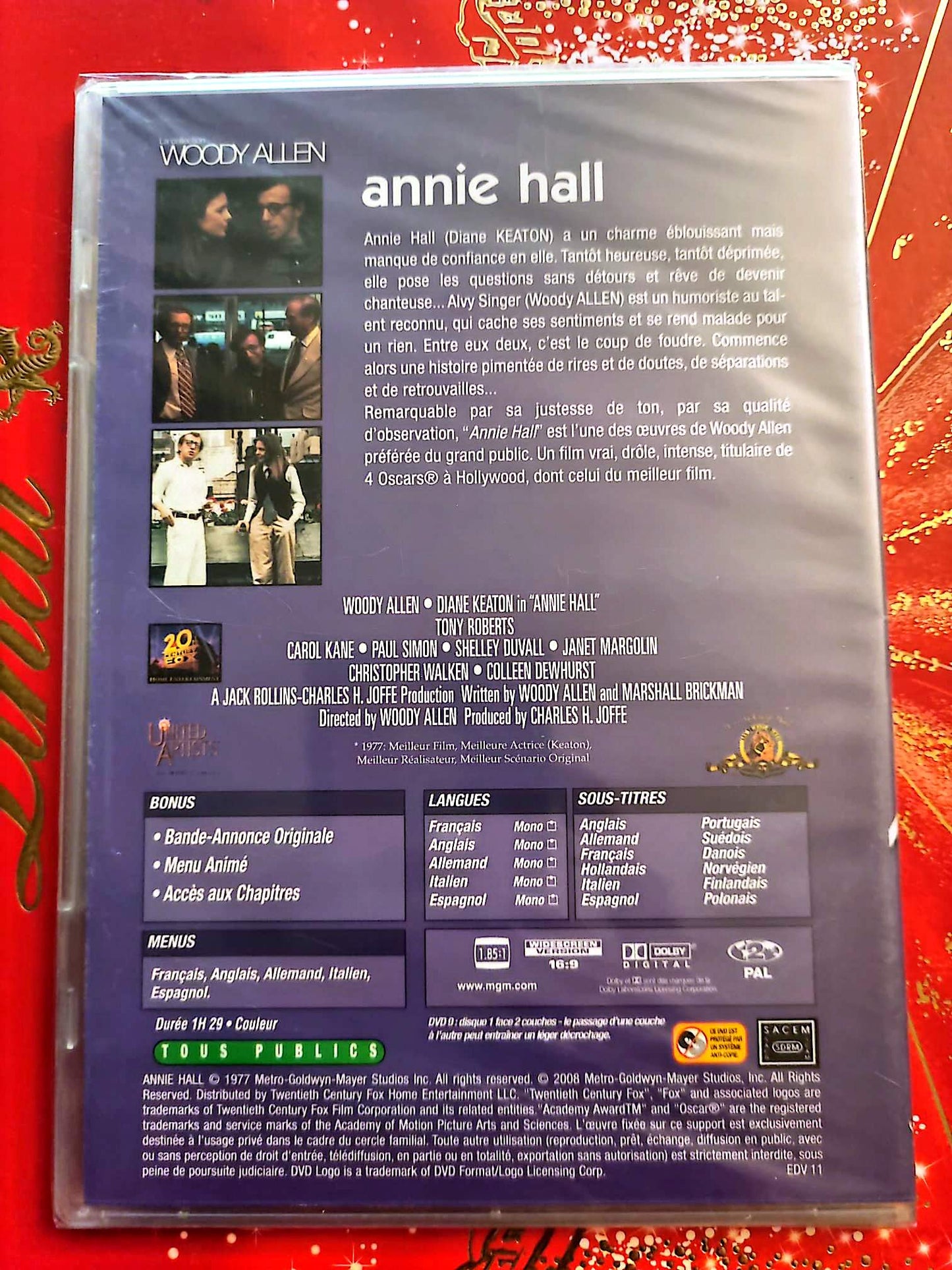 Annie Hall – DVD – Woody Allen – Diane Keaton – Comédie Romantique – Édition Le Figaro