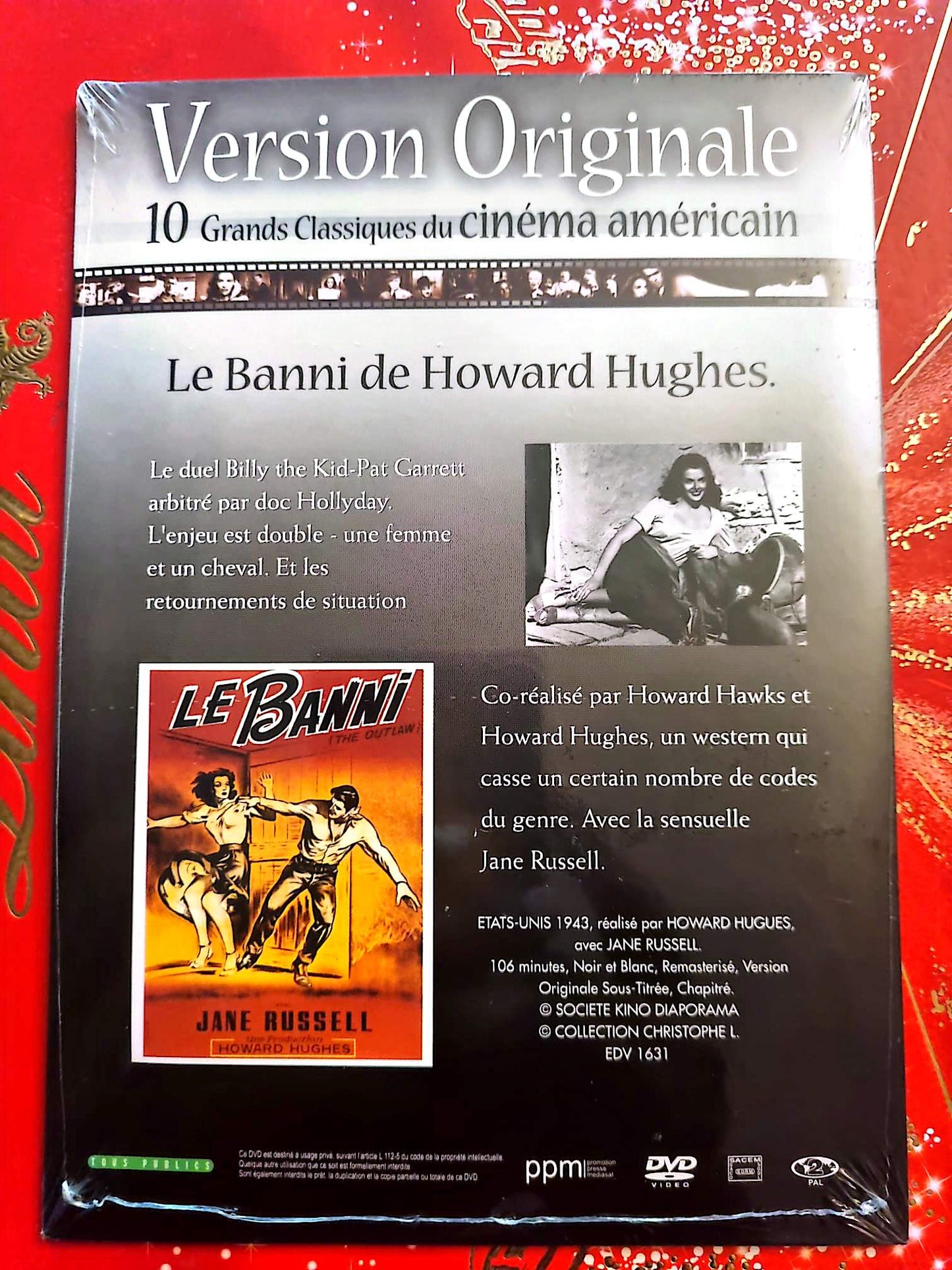 Le Banni – DVD – Jane Russell – Film de Howard Hughes – Version Originale Sous-Titrée