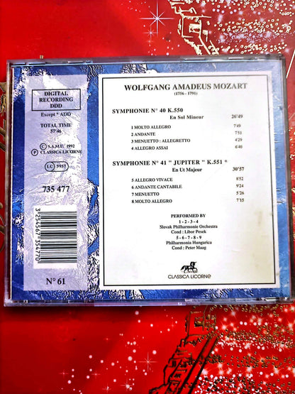 Mozart – Symphonie n°40 & n°41 Jupiter – CD Classique