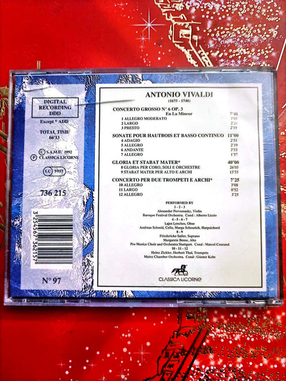 Vivaldi – Concerto Grosso n°6 Op.3 / Gloria / Stabat Mater – CD Classique