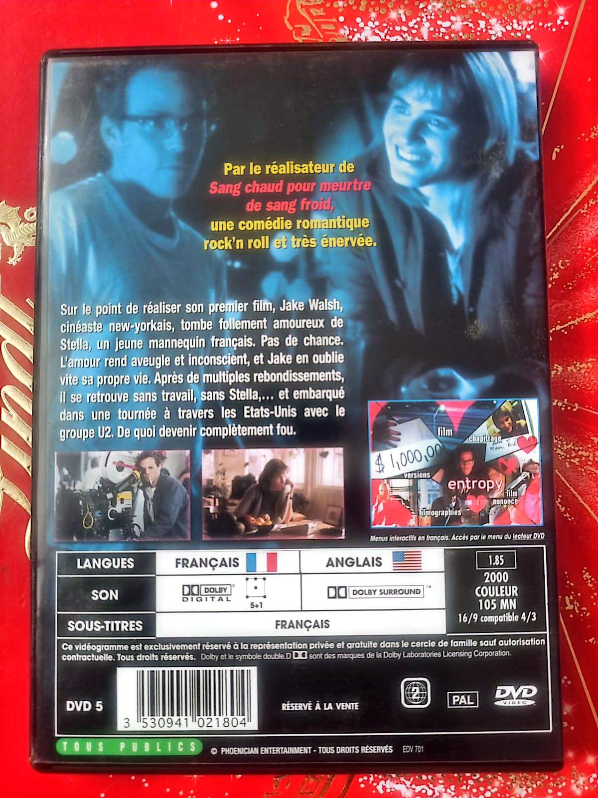 Entropy – Stephen Dorff, Judith Godrèche – DVD Comédie Romantique