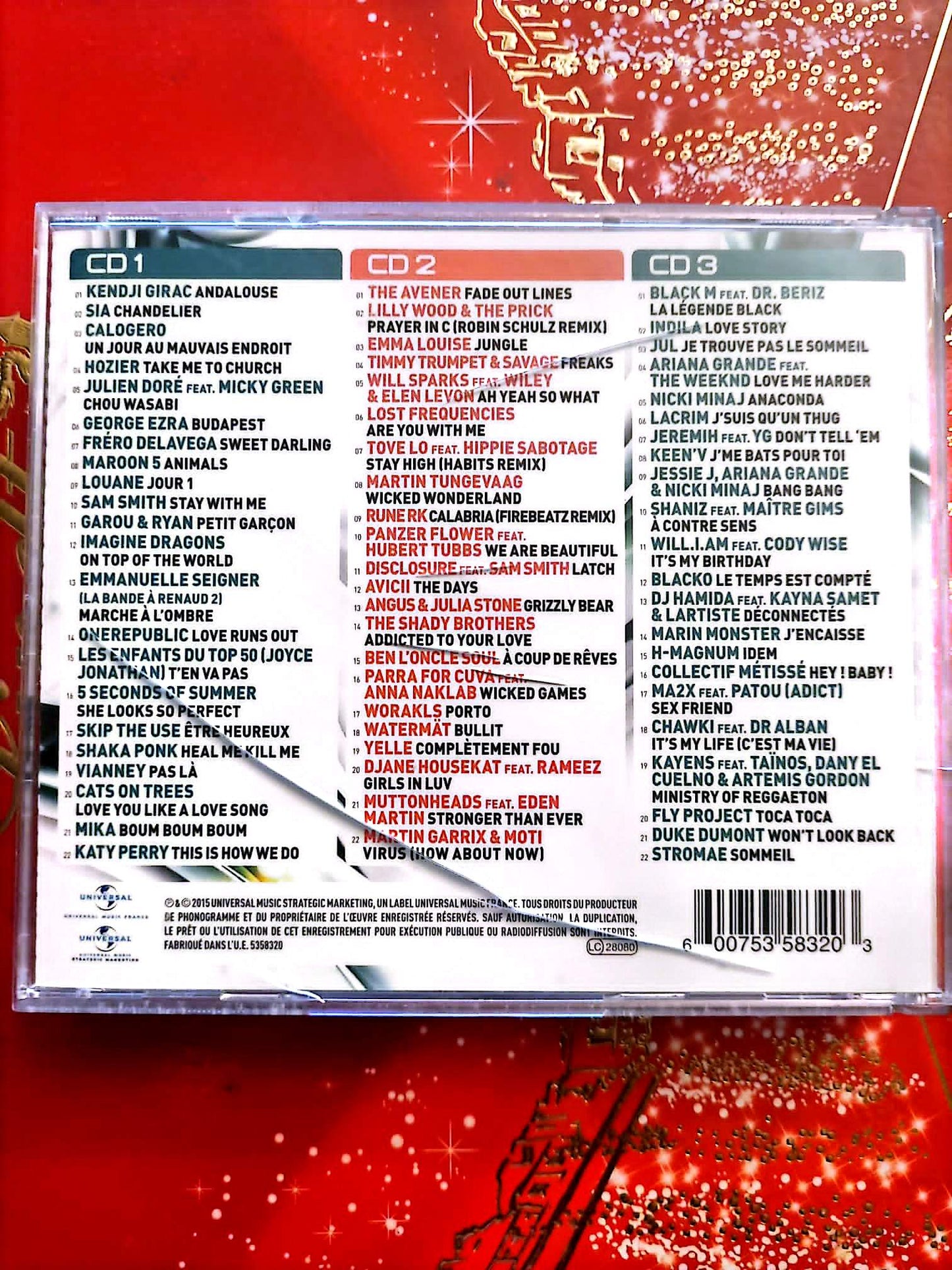 66 Hits 2015 – Compilation Pop Internationale – Coffret 3 CD
