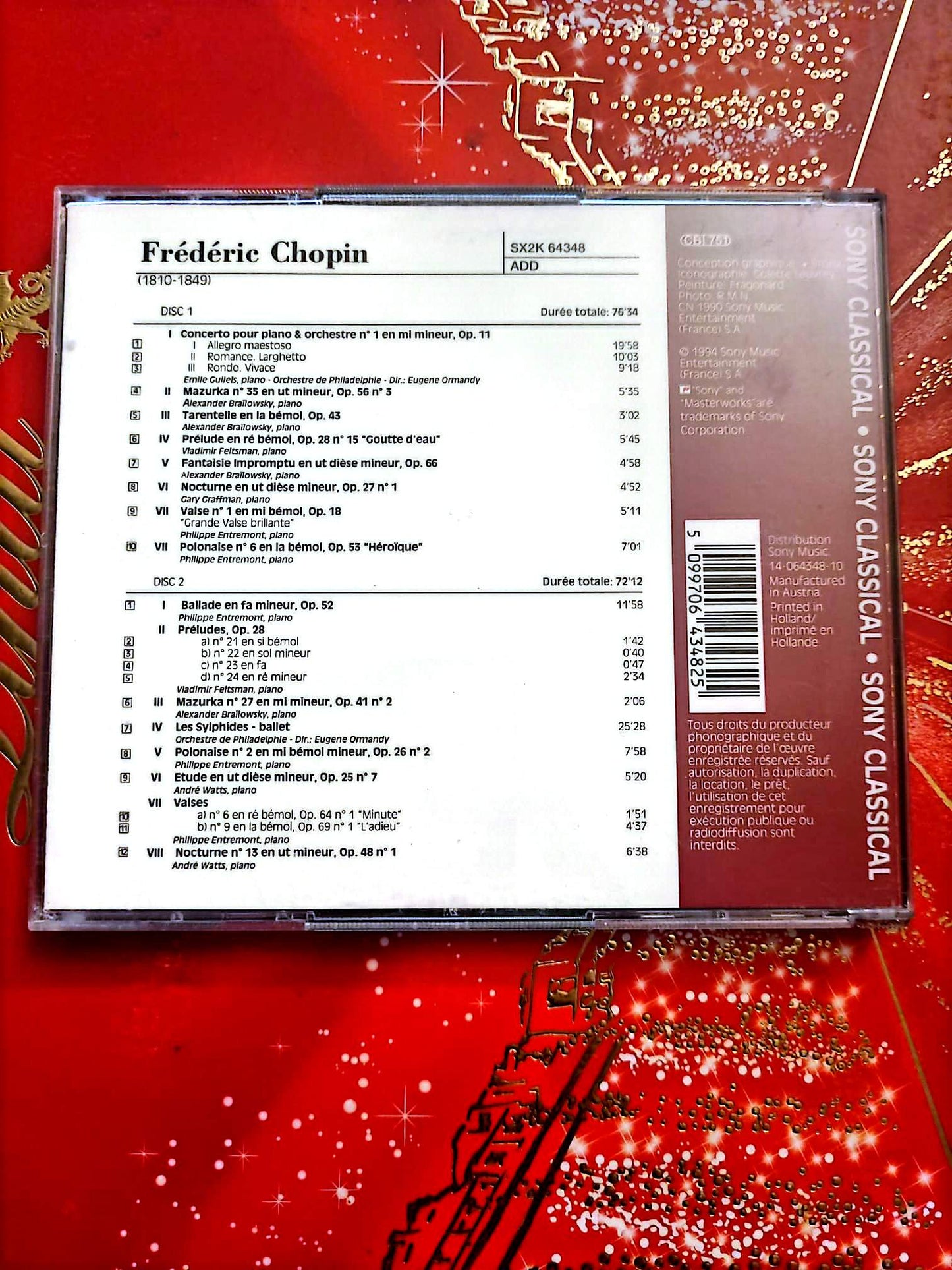 Chopin – Concertos & Œuvres pour Piano – Coffret 2 CD Classique
