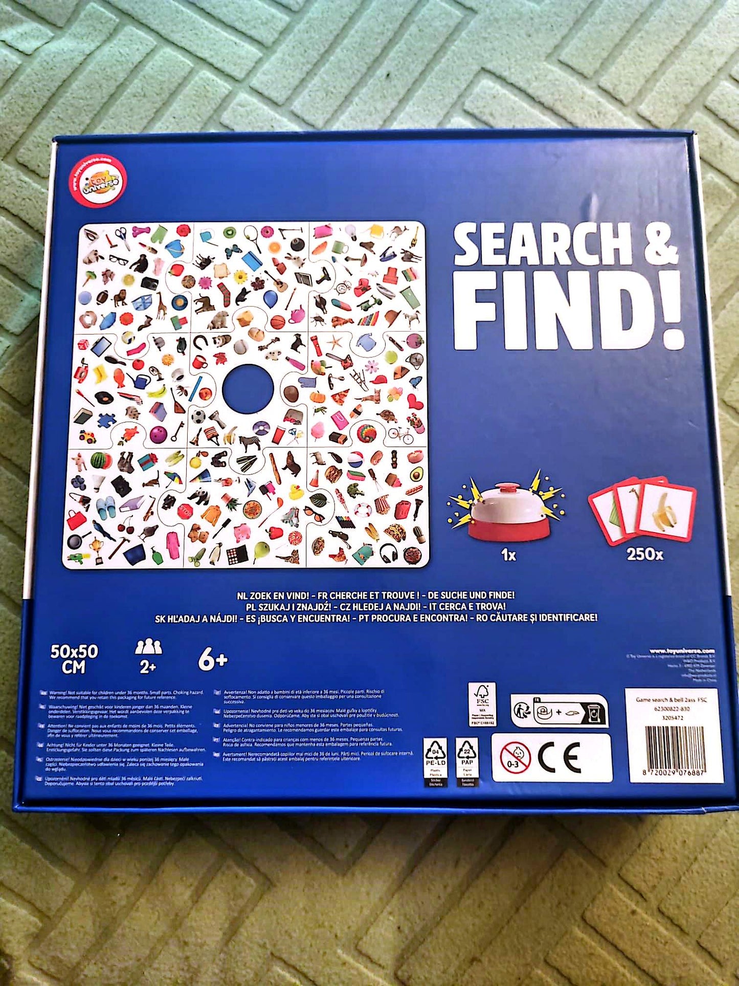 Jeu de société Search & Find! – Jeu d’observation familial – 250 cartes – 6+