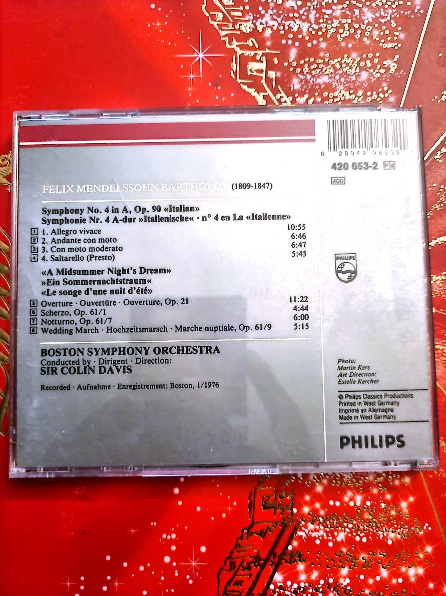 Mendelssohn – Symphonie n°4 Italienne & Le Songe d’une nuit d’été – CD Classique